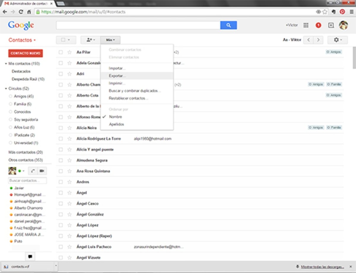 Aprende a Trasladar tus Contactos de Gmail a iCloud
