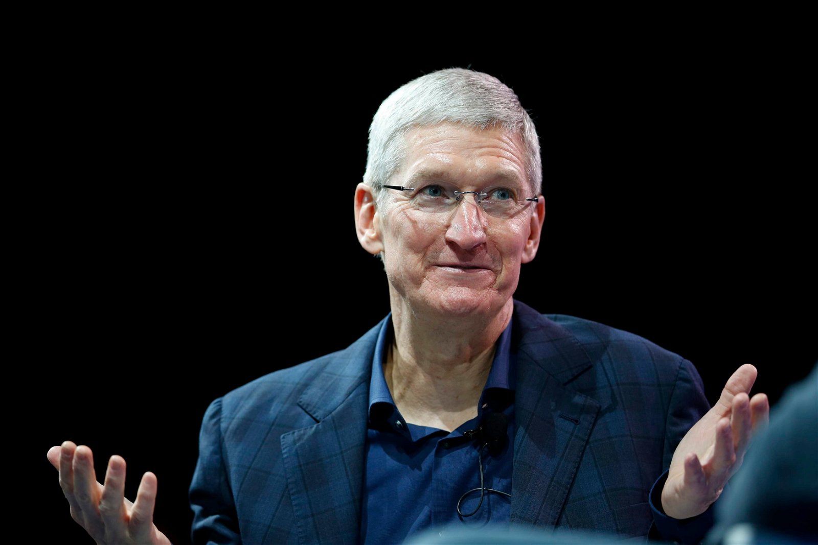 Apple CEO Tim Cook speaks at the WSJD Live conference in Laguna Beach