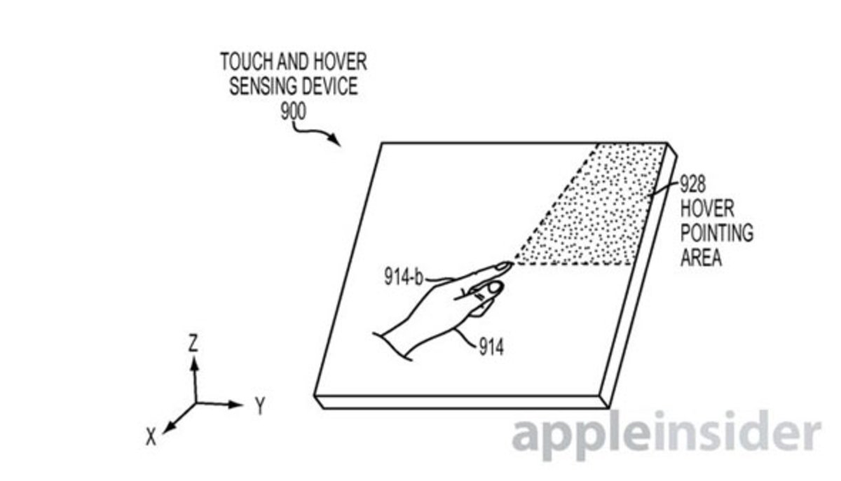 Apple patenta una pantalla táctil más delgada capaz de detectar gestos 3D.
