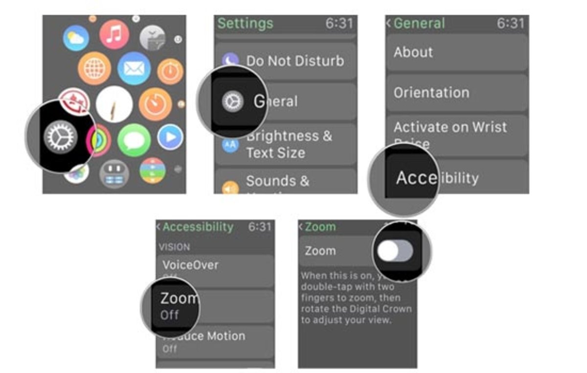 Cómo configurar el zoom desde el Apple Watch