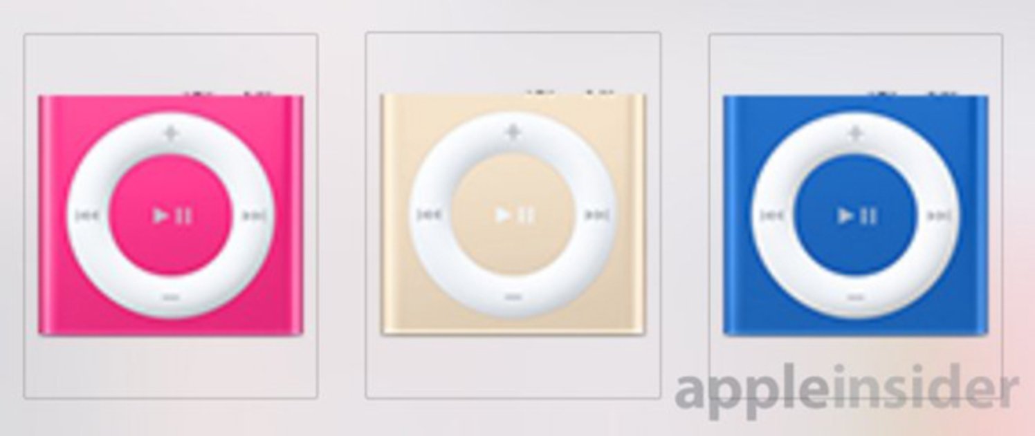 El iPod podría llegar en nuevos colores dentro de poco.
