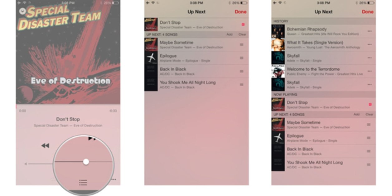 Cómo usar Up Next en la nueva app Música.