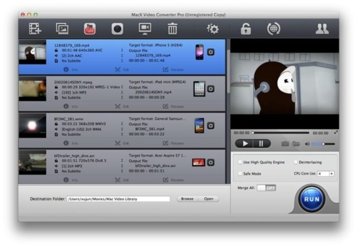 MacX Video Converter Pro pistas