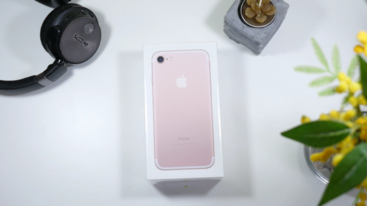 iPhone 7 rosa caja