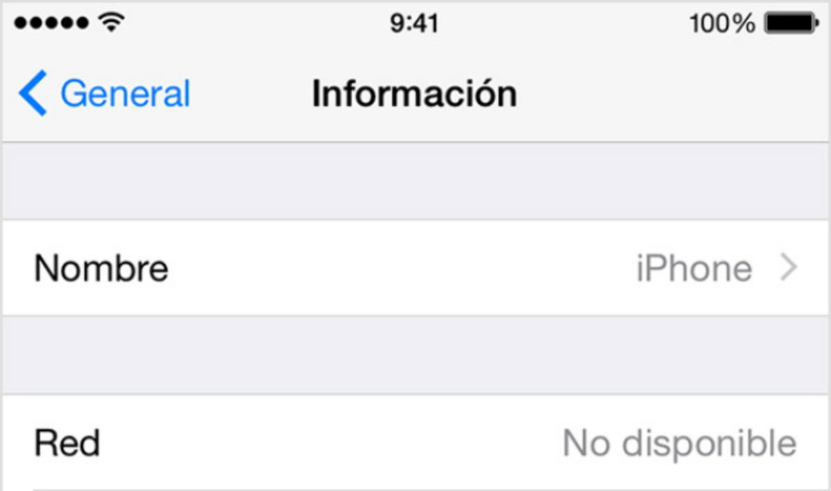 iPhone Nombre