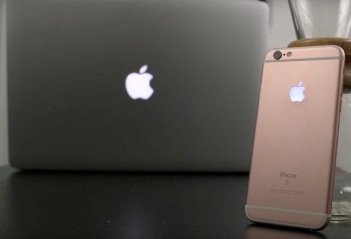 Iluminar la manzana del iPhone como la de la MacBook