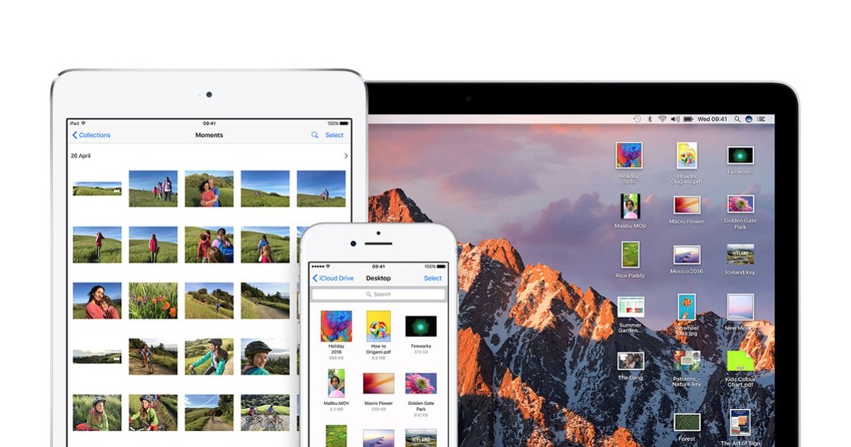 iCloud sincronizando iPad, Mac y iPhone