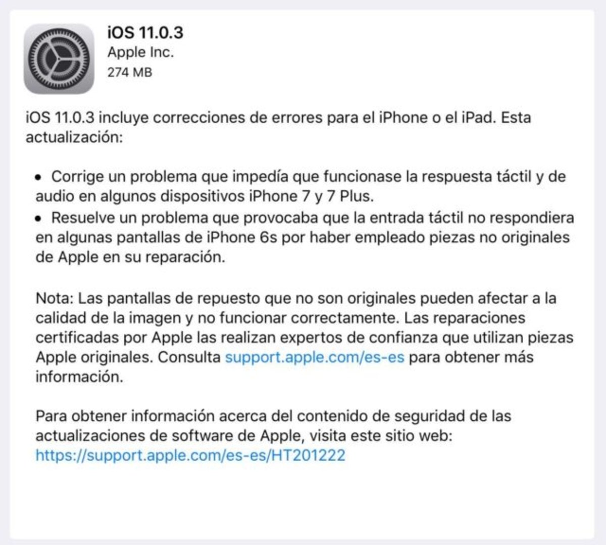 Descarga ya iOS 11.0.3 si quieres que tu iPhone funcione correctamente