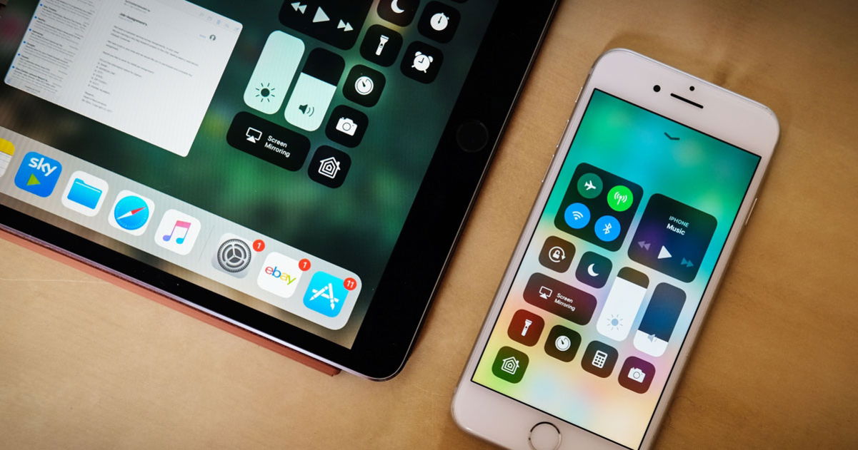 Control center iPhone y iPad