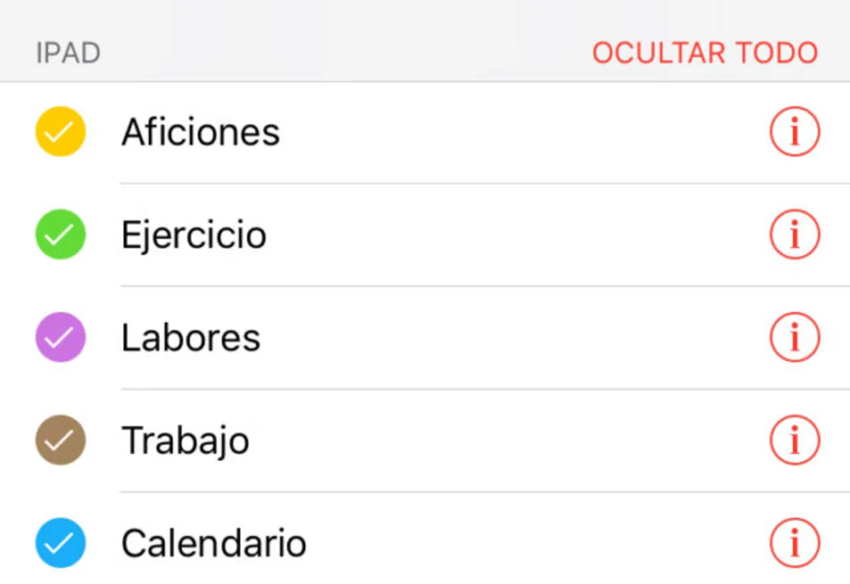 Cómo usar los códigos de color en los calendarios de iPhone y iPad