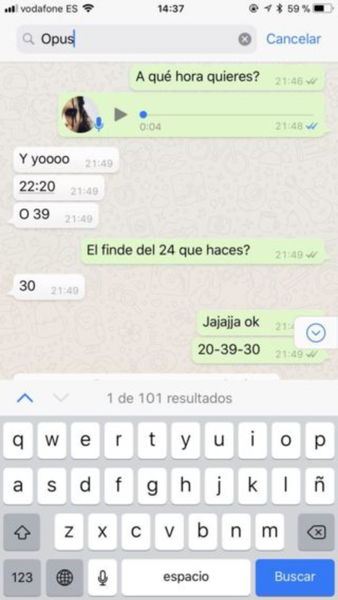 Con este truco busca audios, vídeos, fotos o archivos en un chat de WhatsApp