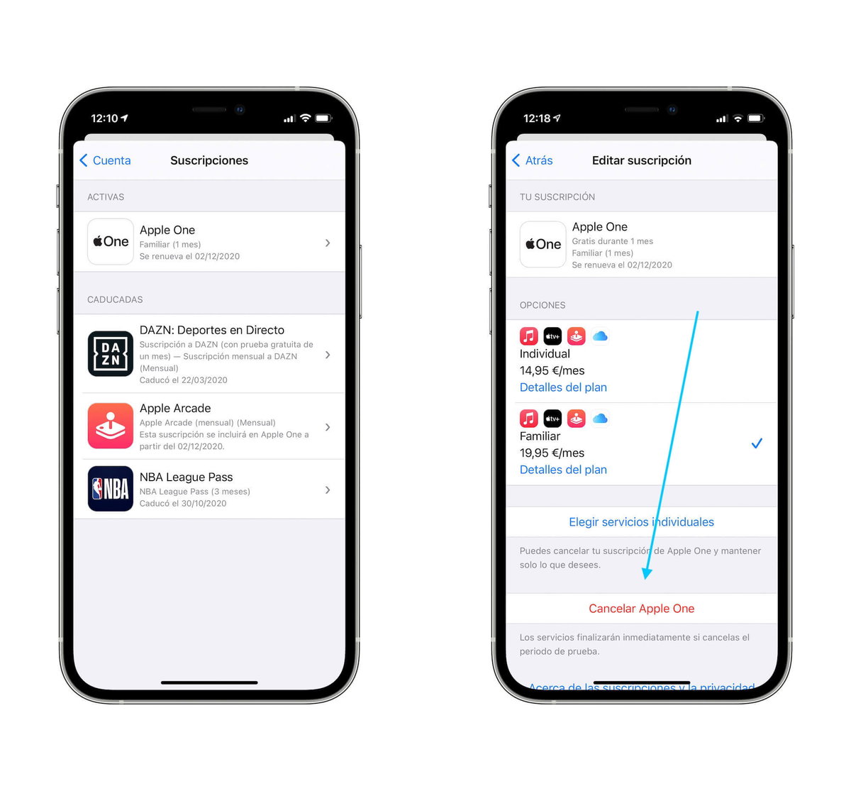 Cómo gestionar y cancelar una suscripción a la App Store desde iPhone o