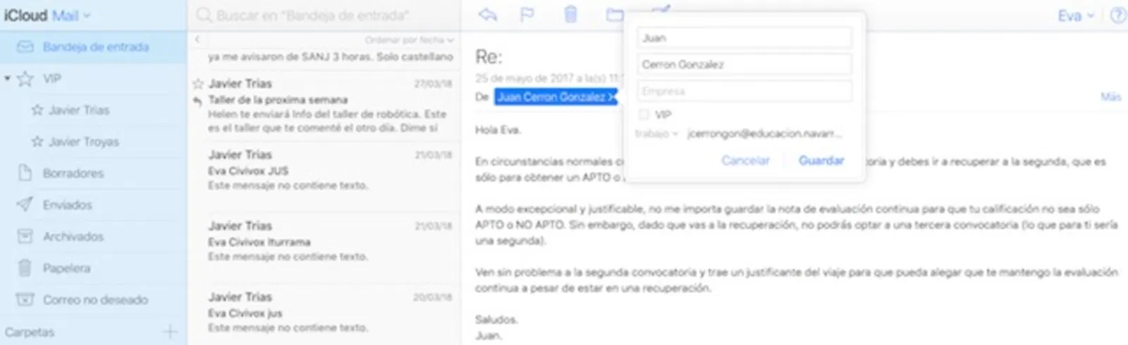 Cómo configurar contactos VIP en el mail de iOS, watchOS, macOS y iCloud