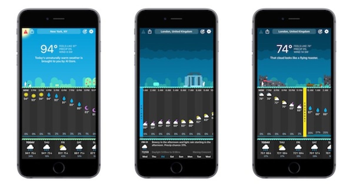 Las 8 mejores apps del tiempo para iPhone