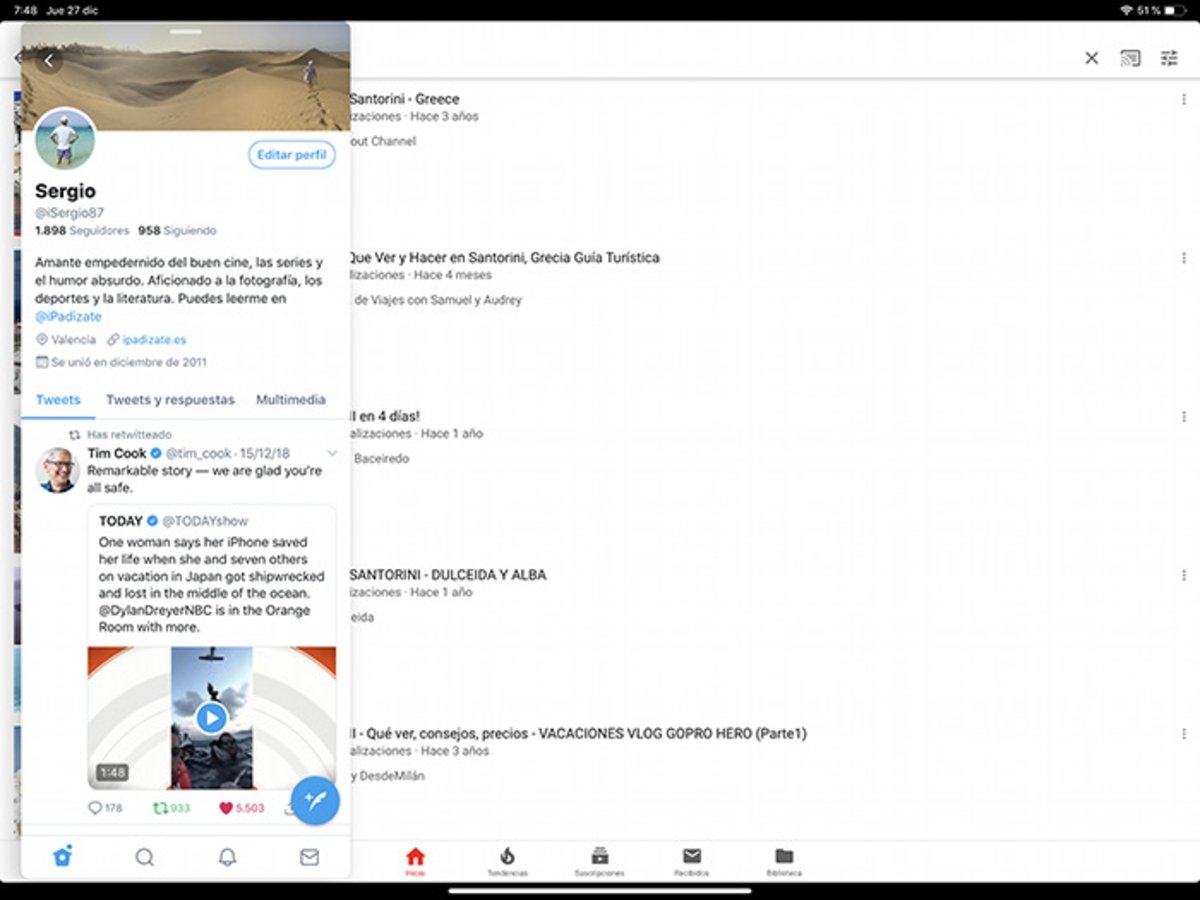 Cómo usar Slide Over en iPad Pro con iOS 12