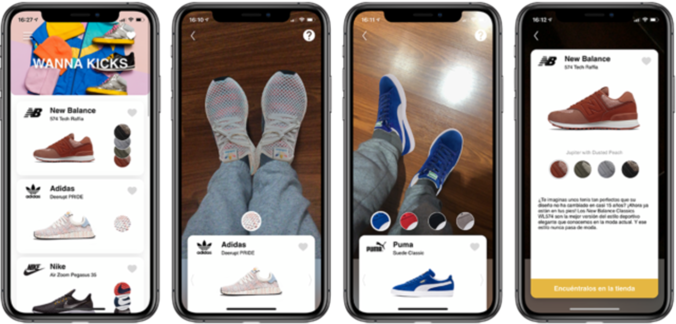 Para esto vale la realidad aumentada: pruébate zapatillas desde tu iPhone con esta app