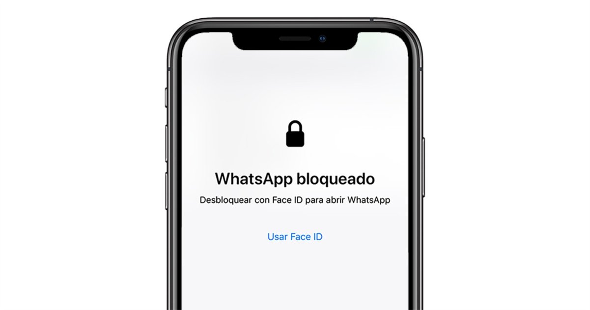 WhatsApp bloqueado mediante Face ID