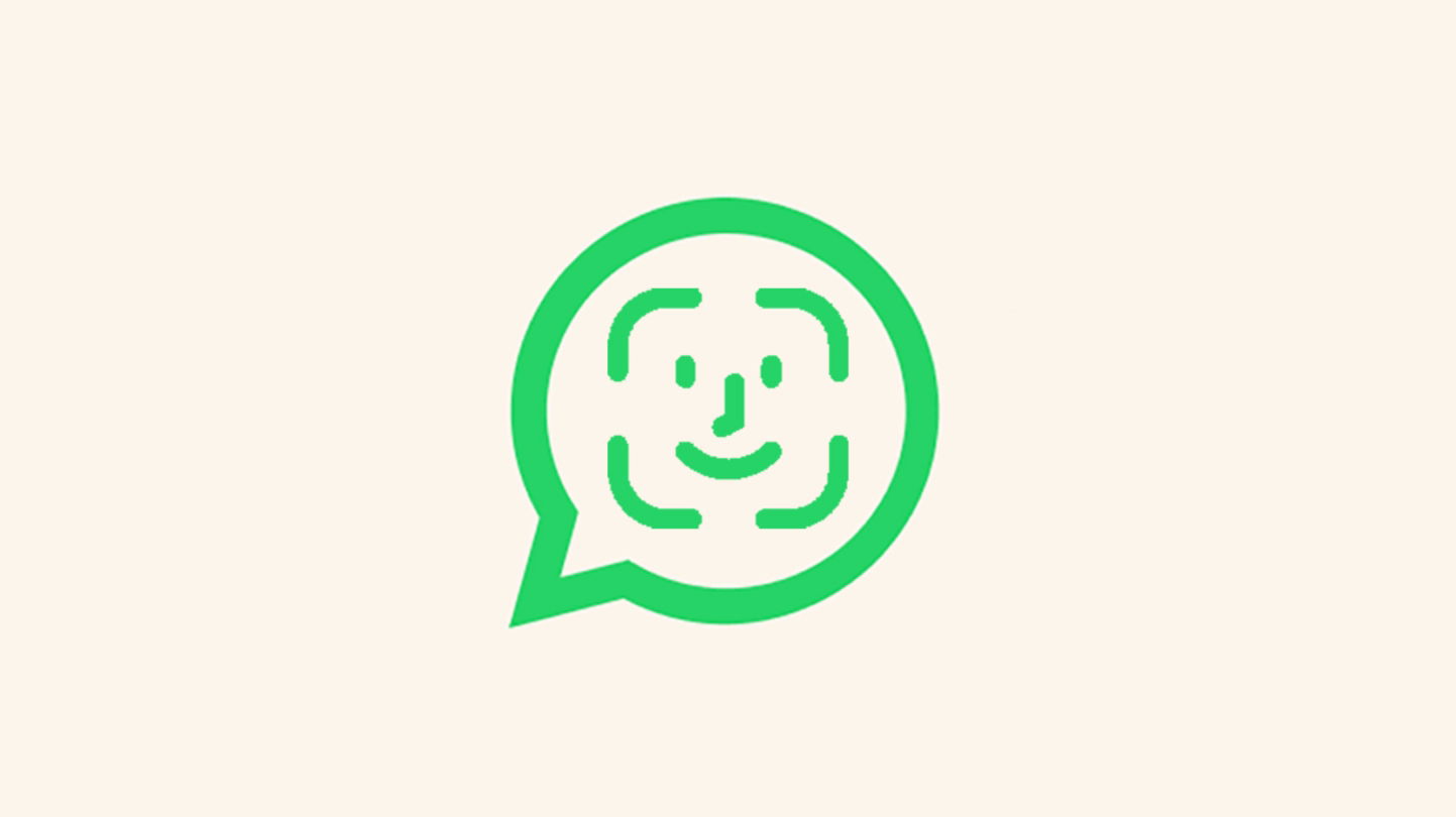 Icono de WhatsApp con logo de Face ID