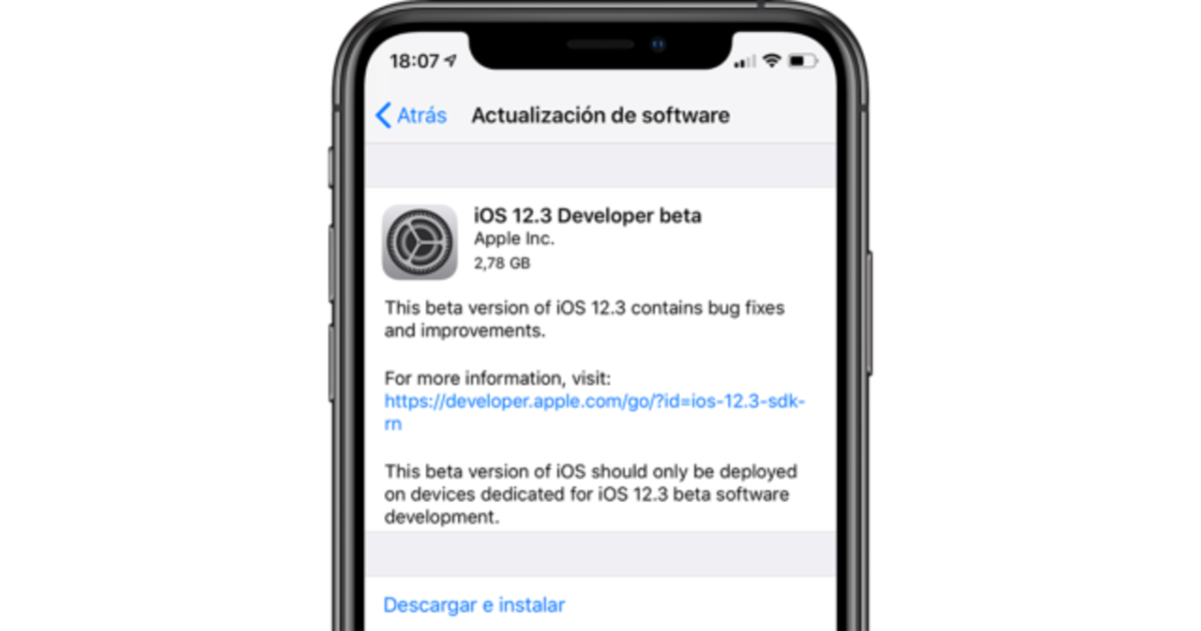 ¡Sorpresa! Apple lanza iOS 12.3 beta 6 solo tres días después de la anterior actualización