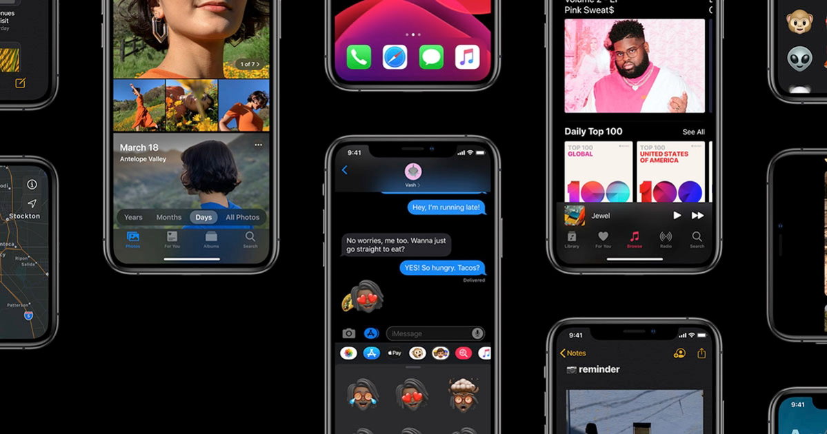 Así es y así funciona exactamente el modo oscuro de iOS 13