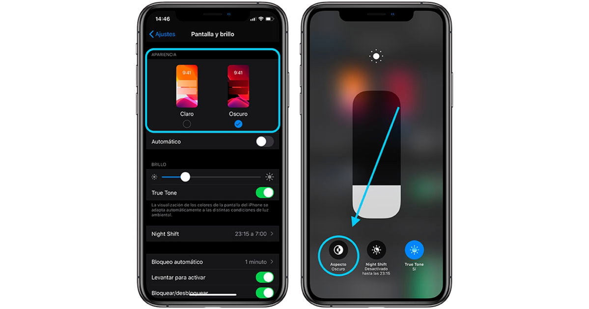 Así es y así funciona exactamente el modo oscuro de iOS 13