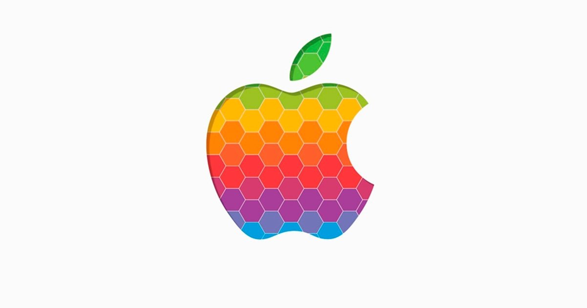 logo apple de colores