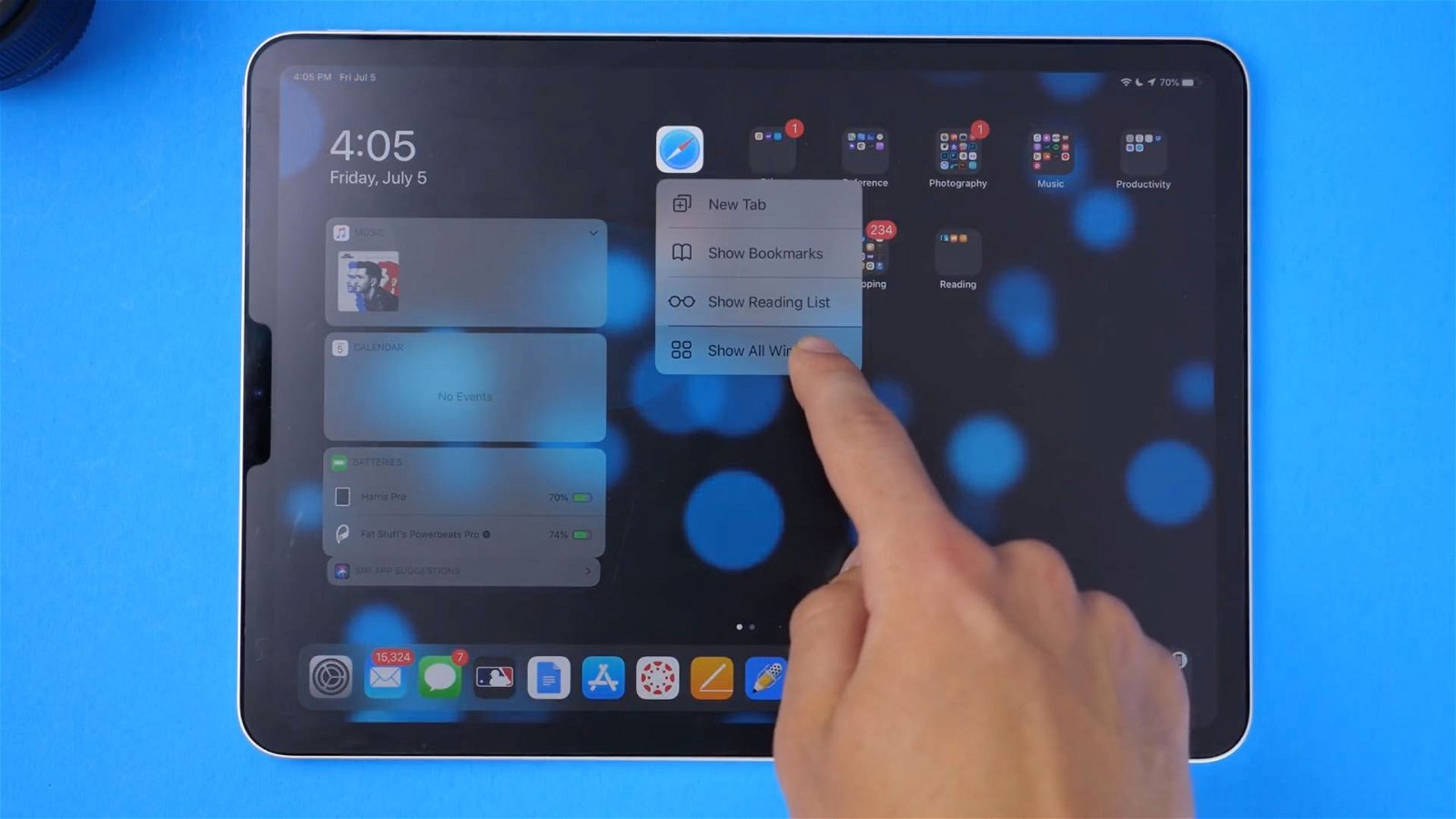iPad con iPadOS