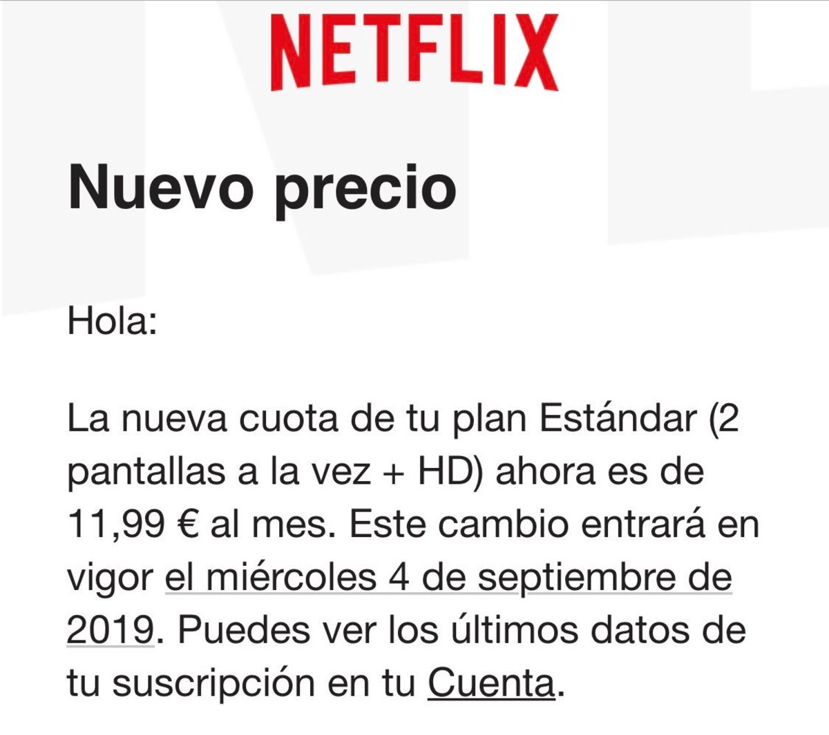 subida precio Netflix