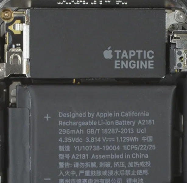 Apple Watch Series 5 interior