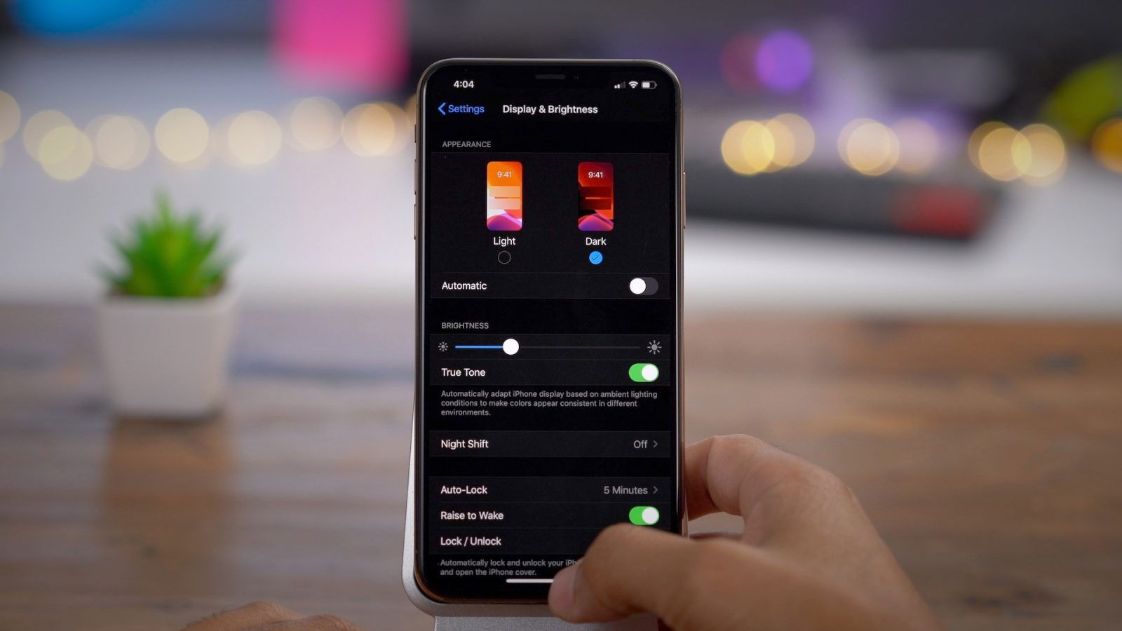 iOs 13 Dark mode