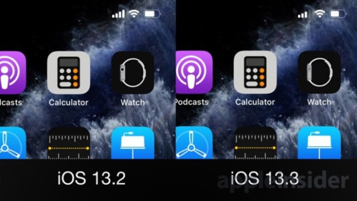 icono Apple Watch iOS 13.3