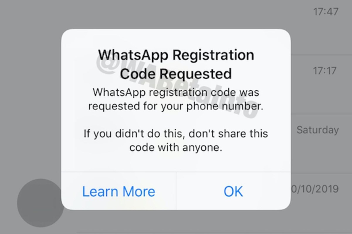 Doble verificación WhatsApp