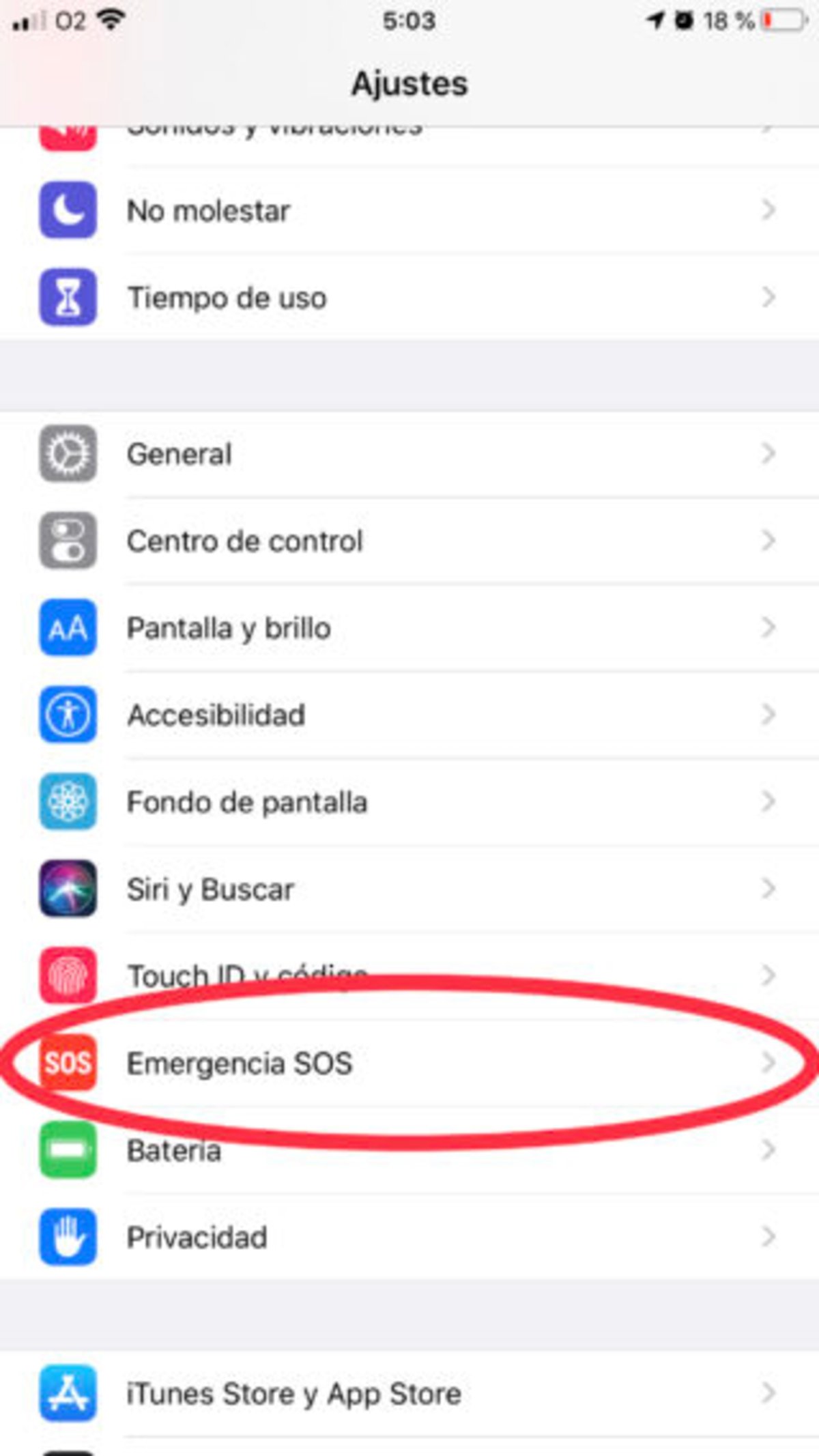 Emergencia SOS