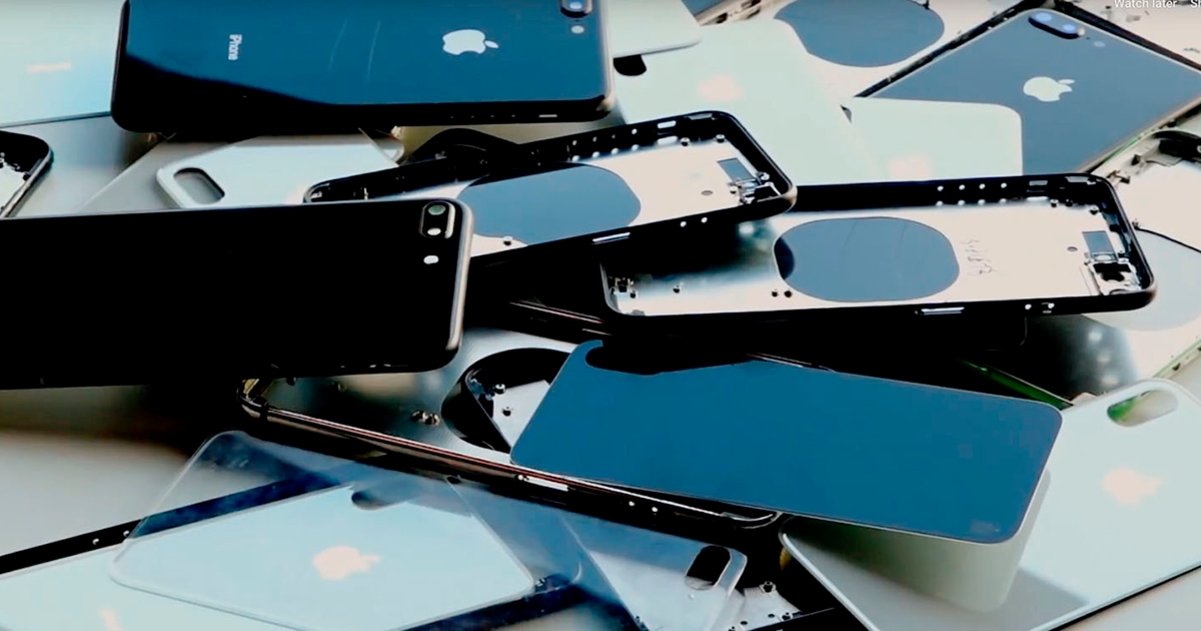iPhone piezas reciclar
