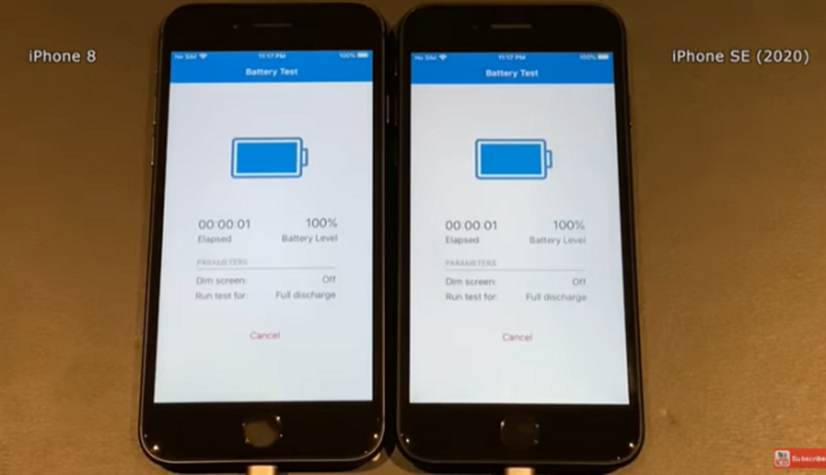  Bateria del iPhone SE vs iPhone 8