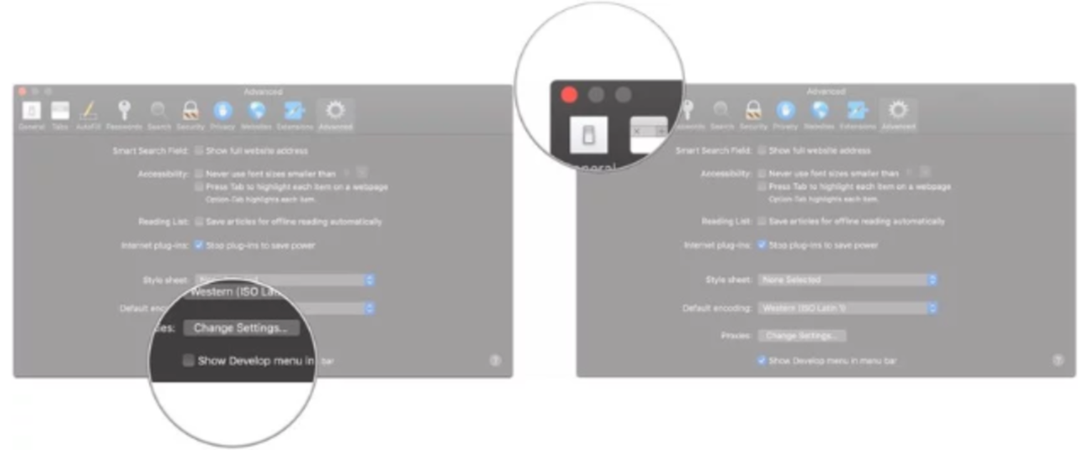 Configuración Safari
