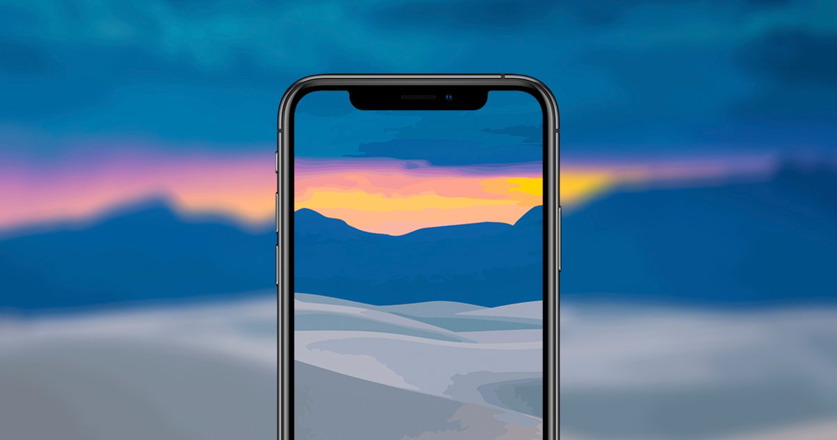 fondos vectoriales paisajes iPhone