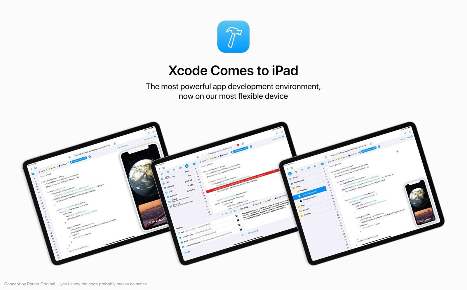 Xcode para iPad