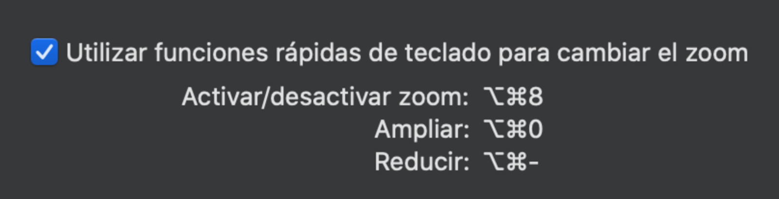 Accesibilidad Zoom activar