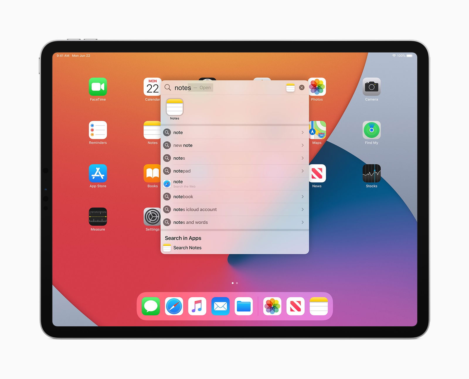 buscar iPadOS 14