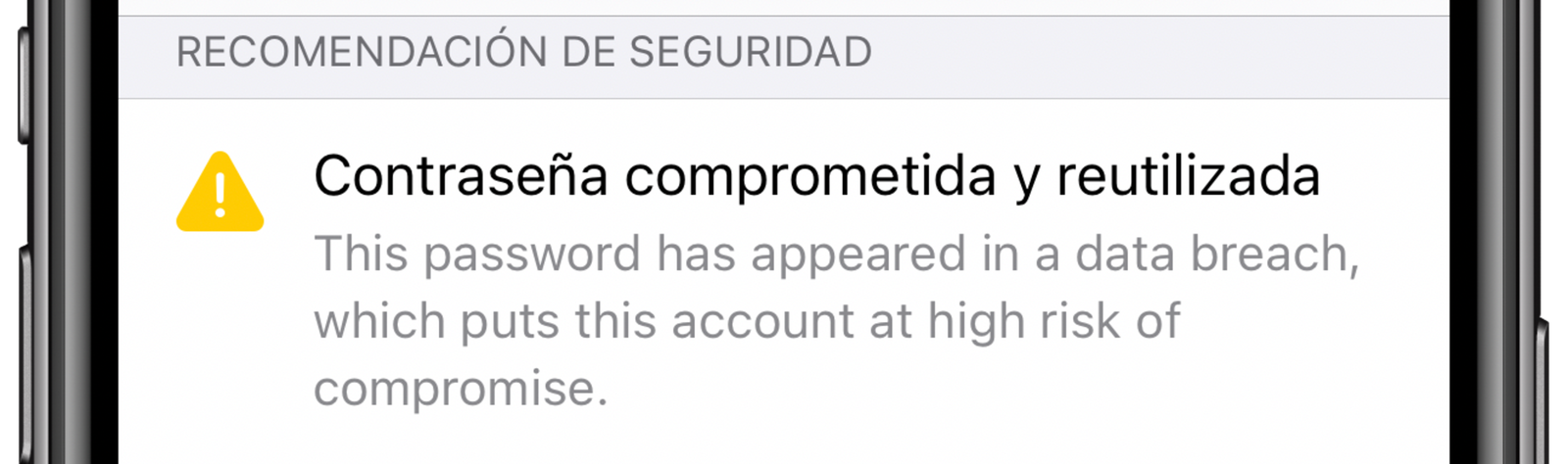 llavero icloud contraseña comprometida