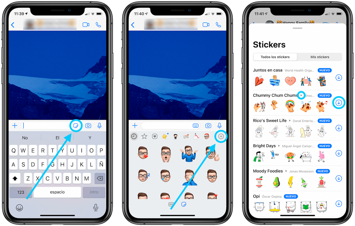 Los 4 packs de stickers animados que llegan a WhatsApp