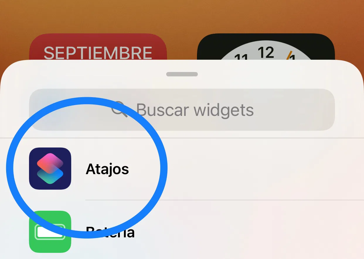 Atajos Widget