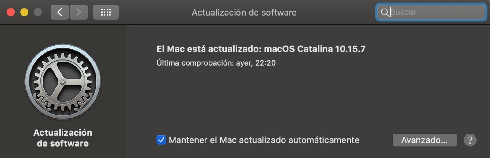 Actualiaciones de un Mac