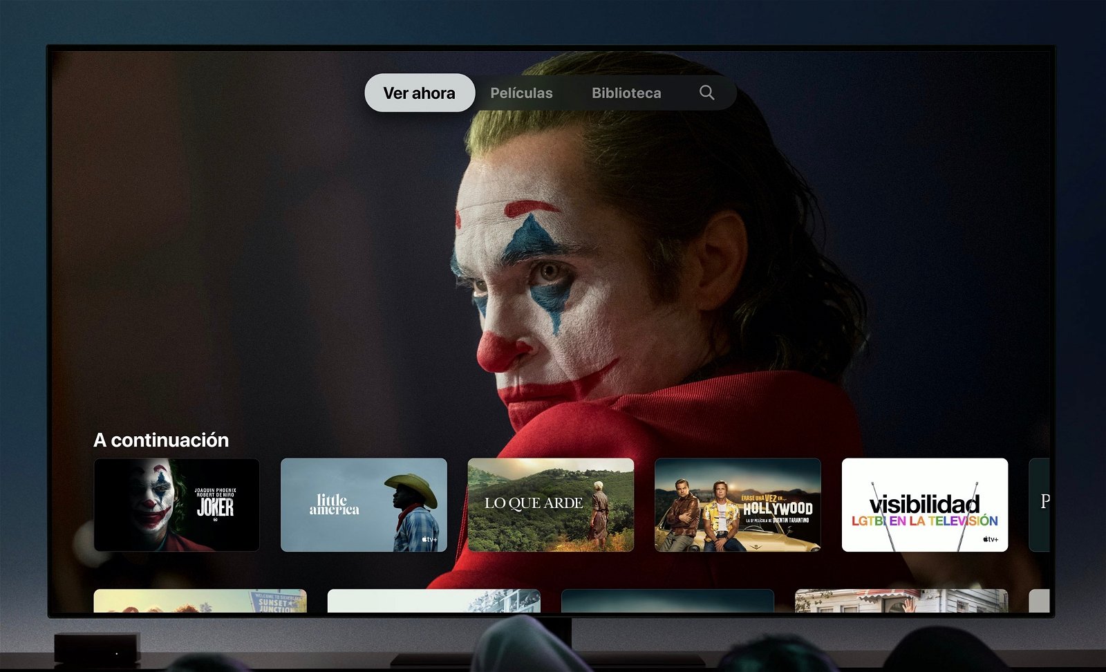 Apple TV interfaz