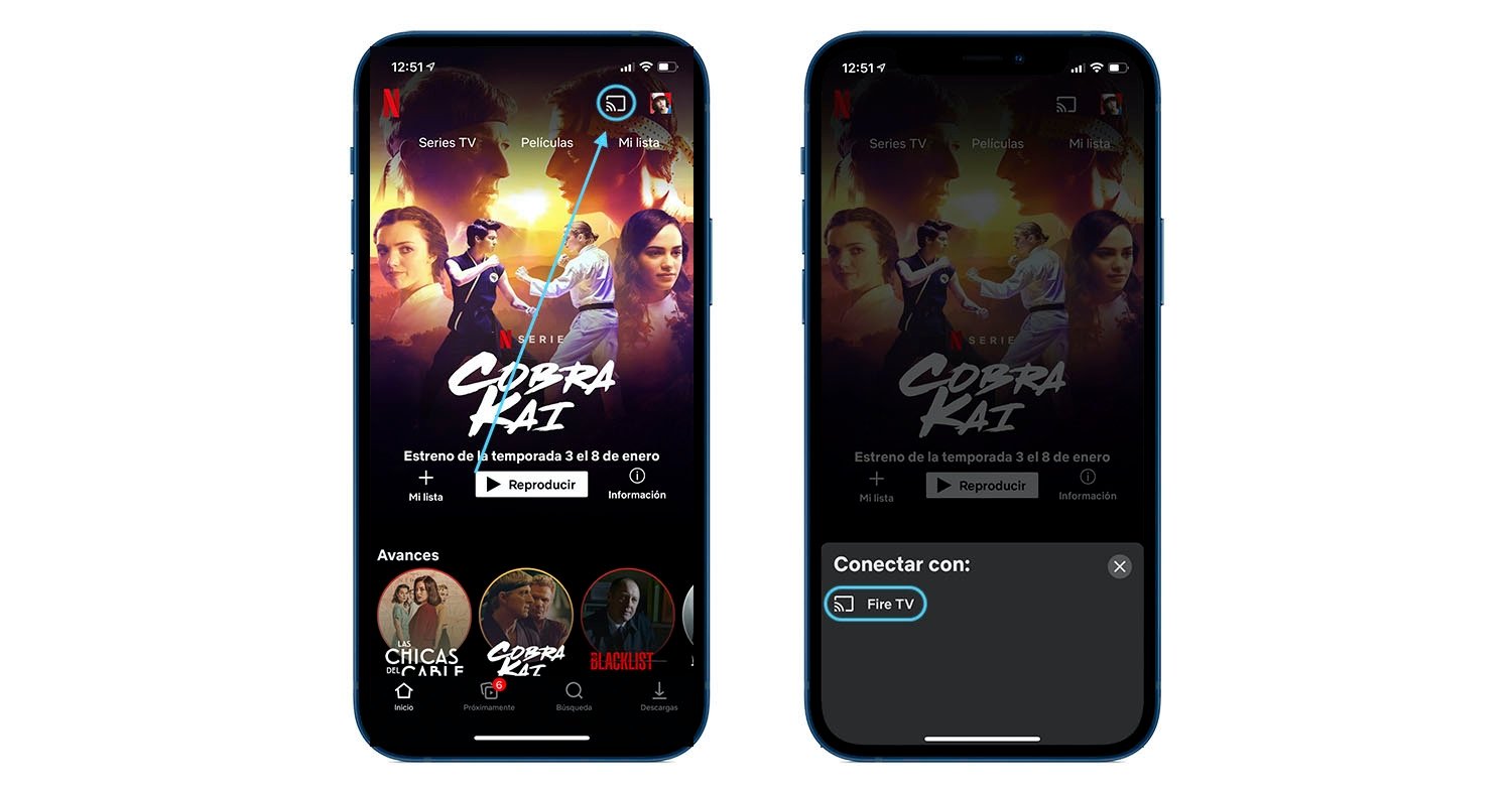 Chromecast Netflix y iPhone