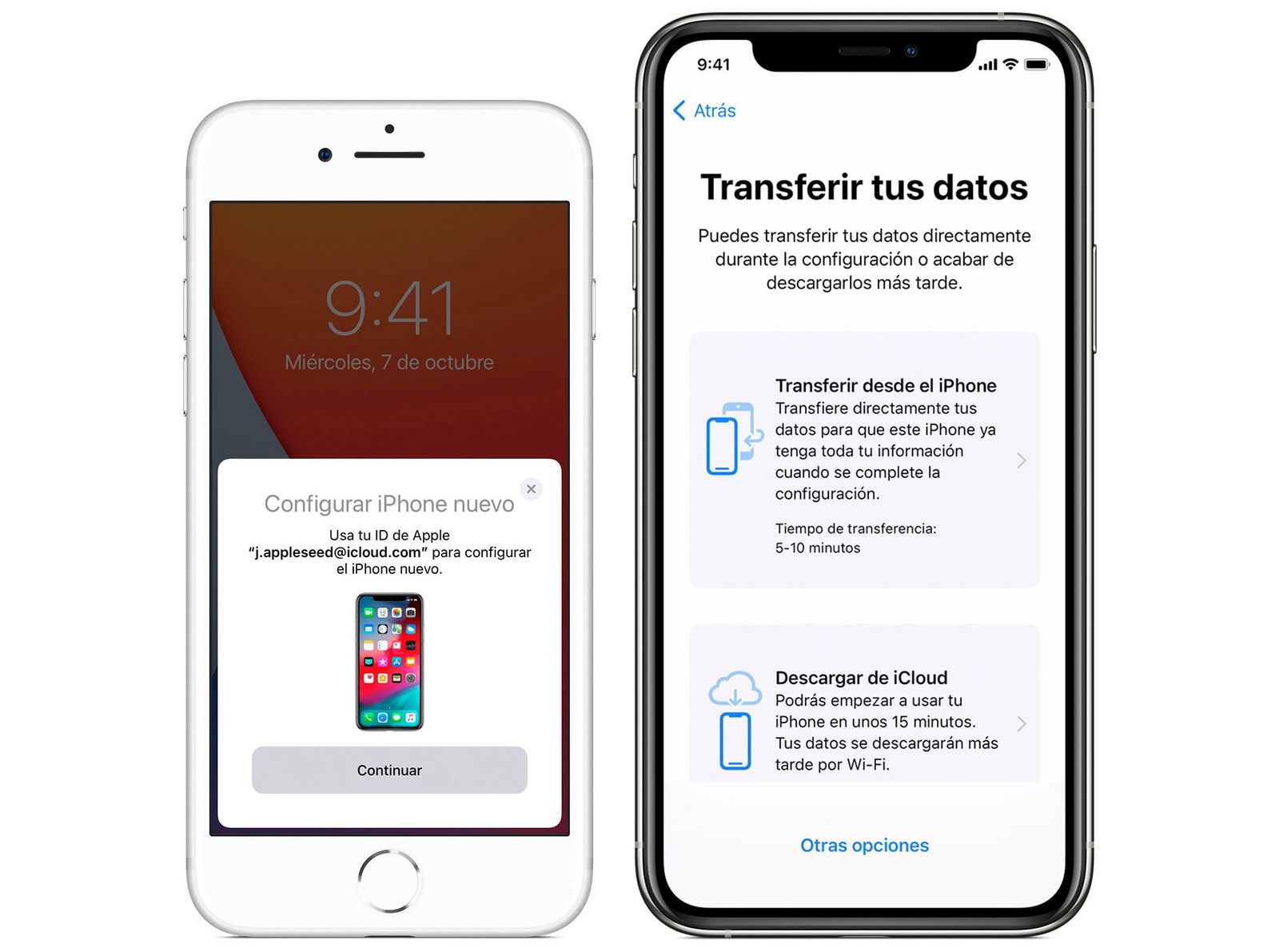 transferir datos iphone