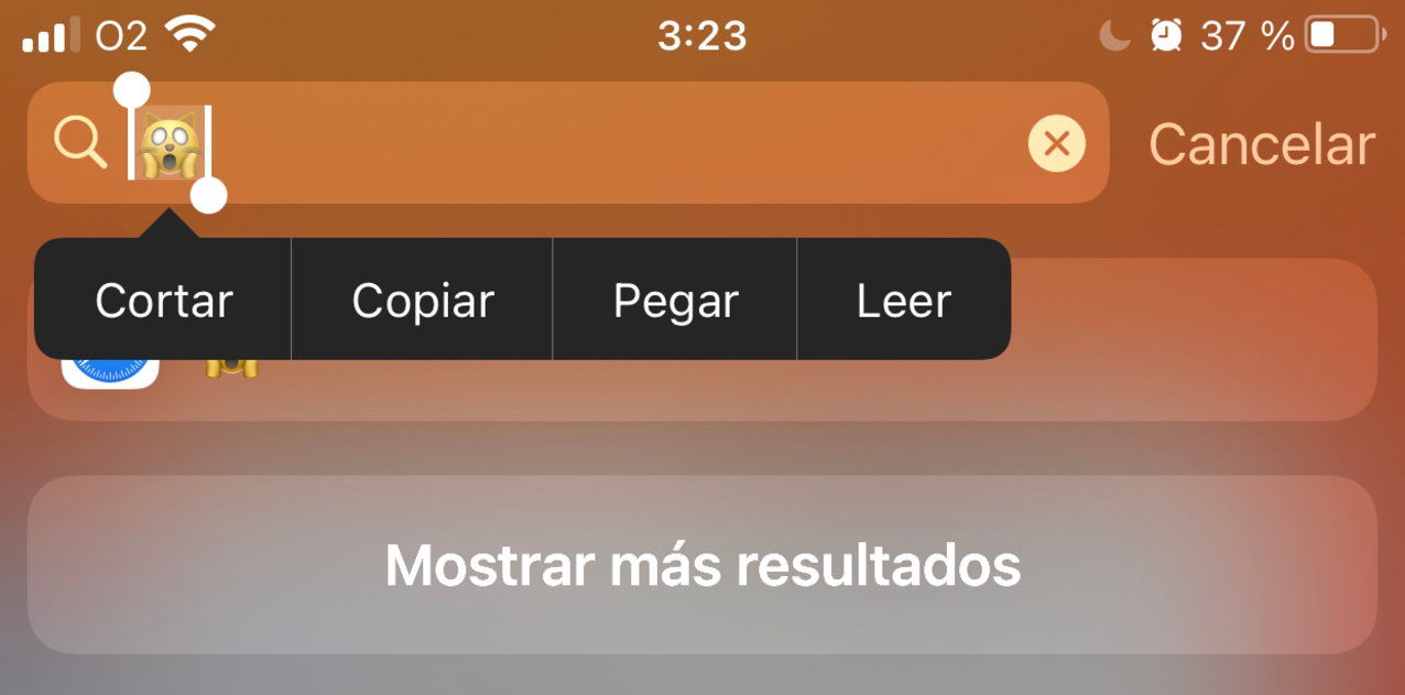 Opción leer en el iPhone