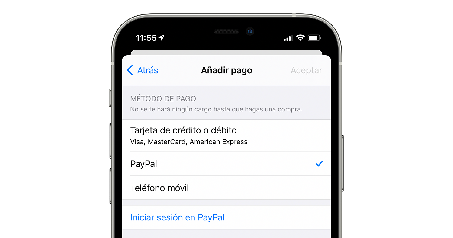 Pago App Store PayPal