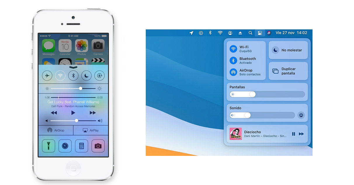 ios-7-centro de control macOS